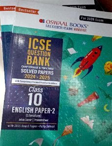 ICSE- Question Bank Chapter wise And Topic Wise Solved Paper Class-10 English Paper-2| Oswaal Books