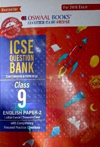 ICSE- Question Bank Chapter wise And Topic Wise Solved Paper Class-09 English Paper-2 | Oswaal Books (Copy)
