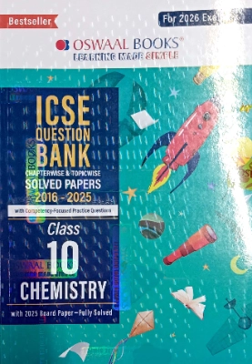 ICSE - Question Bank Classes-10  Chemistry  Solved Paper - Oswaal publications