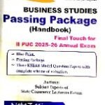 Business Studies Passing Package (Handbook) 2nd PUC | Notezee Enterprises